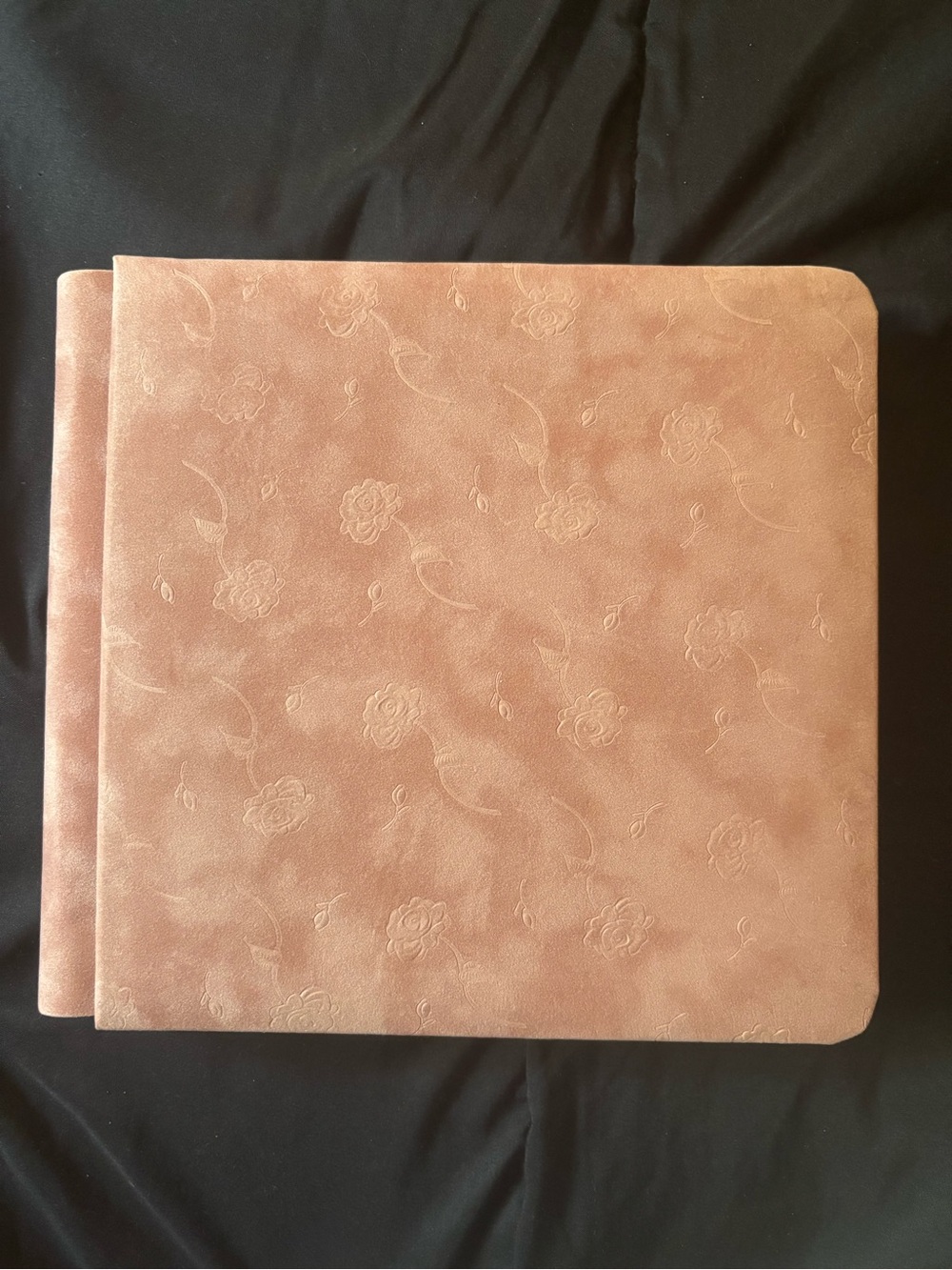 vintage flower print pink photo album/scrapbook 2004